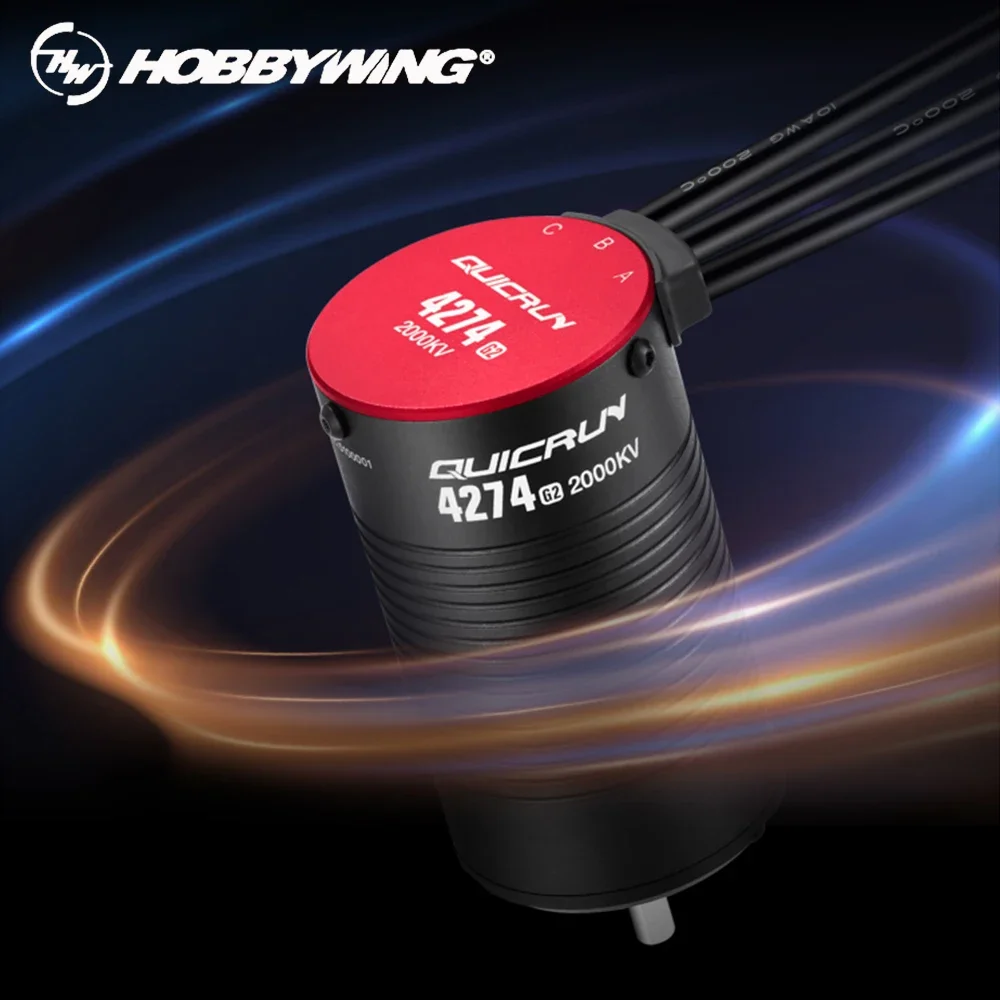 HOBBYWING QuicRun 4274 2000KV 4268 2600KV Brushless Motor for 1/8 RC Model Car Buggy Accessories