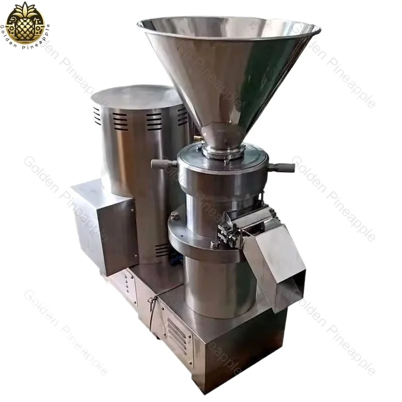 High Quality Peanut Butter Nut Butter Tahini Hummus Production Line Split Colloid Mill Pulping Machine