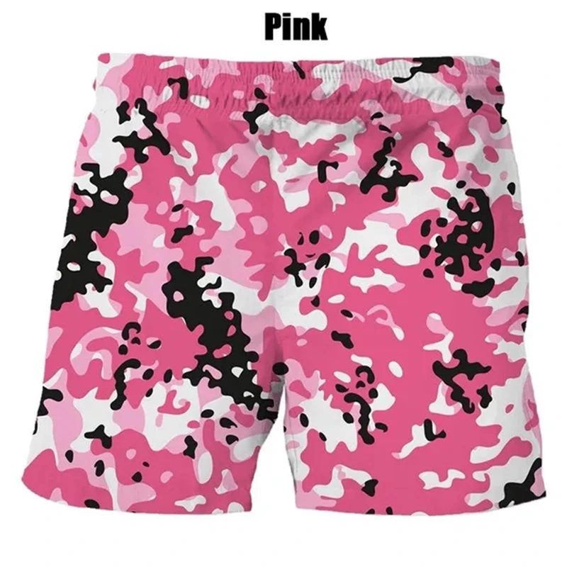 Fashion Camouflage 3d Graphic Hip Hop Shorts Summer Men's Casual Personality Cool Quick-drying Gym Board Shorts Mens Clothes