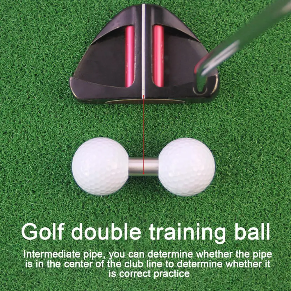 Golf Balance Improvement Tool Dual Ball Golf Practice Trainer for Putting Balance Men's Golf Accessories Gift Improve Putting