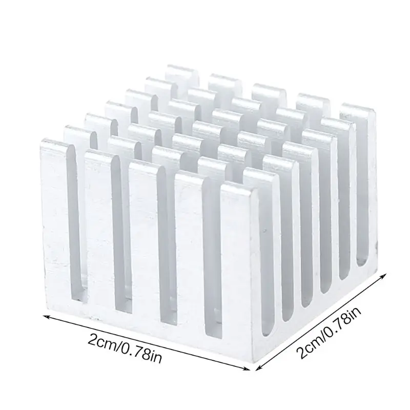 وحدة المعالجة المركزية IC رقاقة المبرد الألومنيوم خافضات الحرارة 20x20x15 مللي متر لتقوم بها بنفسك تبريد غرفة التبريد مجموعة من