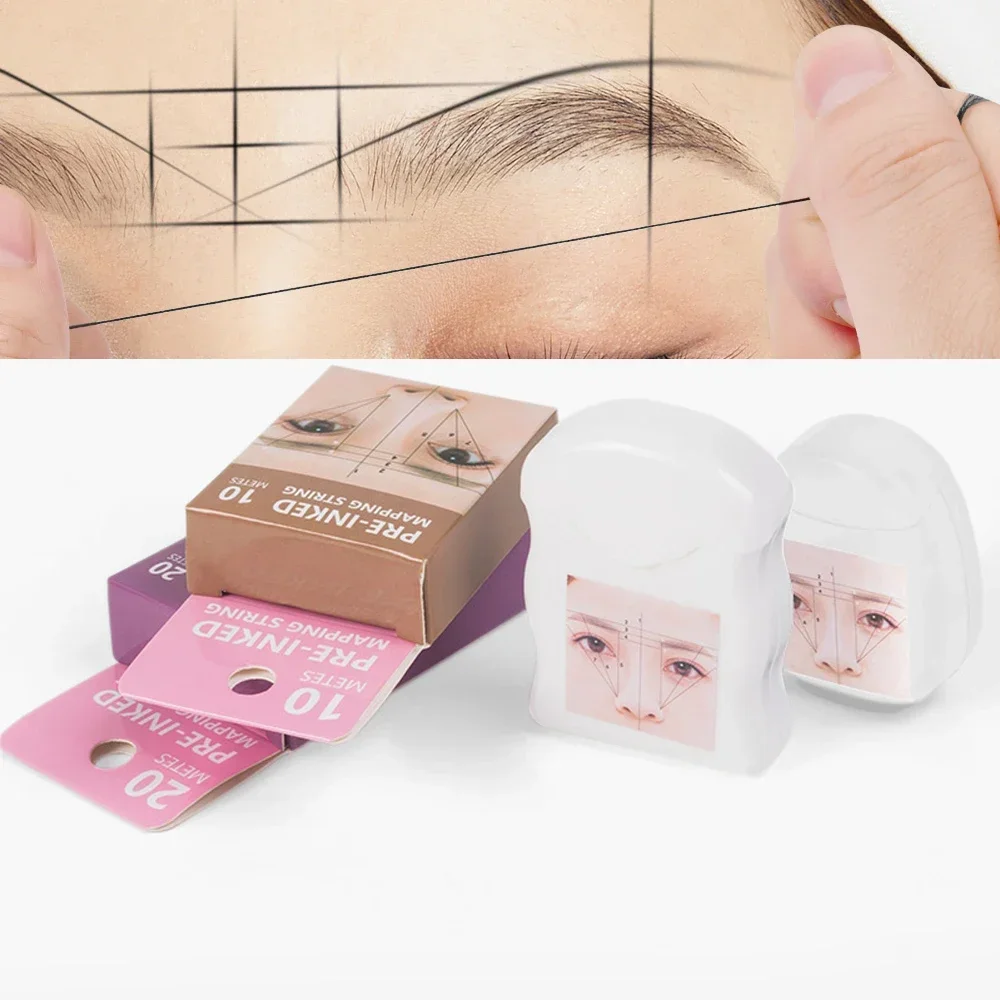 Mapping pre-ink string for Microblading eyebow Make Up Dyeing Liners Thread Semi Permanent Positioning Eyebrow Measuring Tool