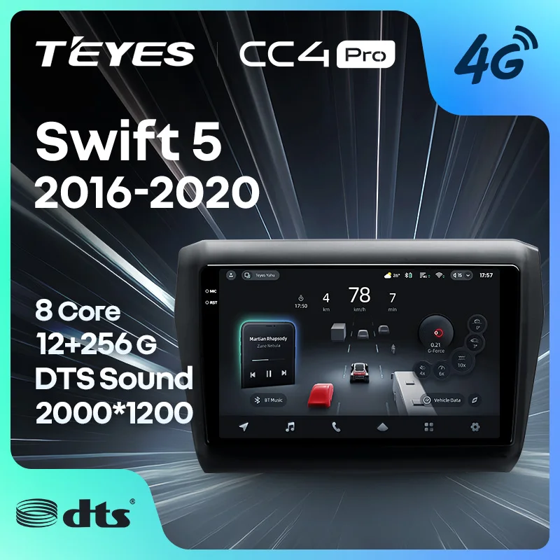 TEYES CC4 PRO For Suzuki Swift 5 2016 - 2020 CarPlay Radio Multimedia Stereo Car Play Android Auto 2DIN Autoradio