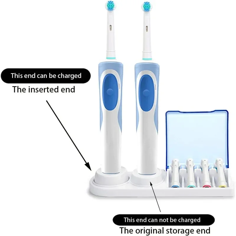 Electric Toothbrush Holder Bracket Bathroom Toothbrush Stander Base Support Tooth Brush Storage Box Heads Base with Charger Hole