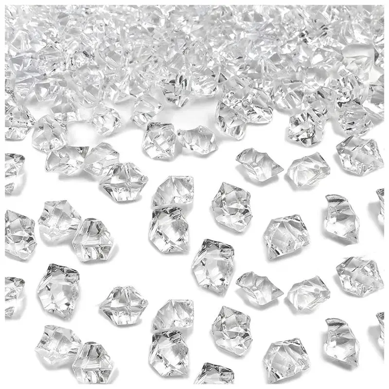 BAAJ-Vase Fillers Transparent Acrylic 11X14mm For Centerpieces, Crushed Ice Crystals Clear Rocks Diamonds