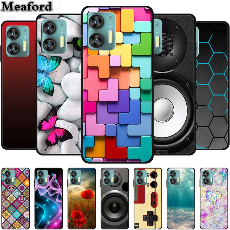 For Oukitel C36 C35 Case Luxury TPU Soft Silicone Phone Cases Back Cover for Oukitel C35 OukitelC36 Shockproof Flowers Fundas