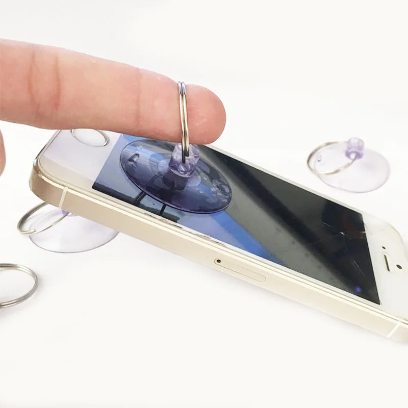 10pcs 4cm strong pull ring suction cup screen suction device plastic hook For Android phone LCD screen disassembly repair tool