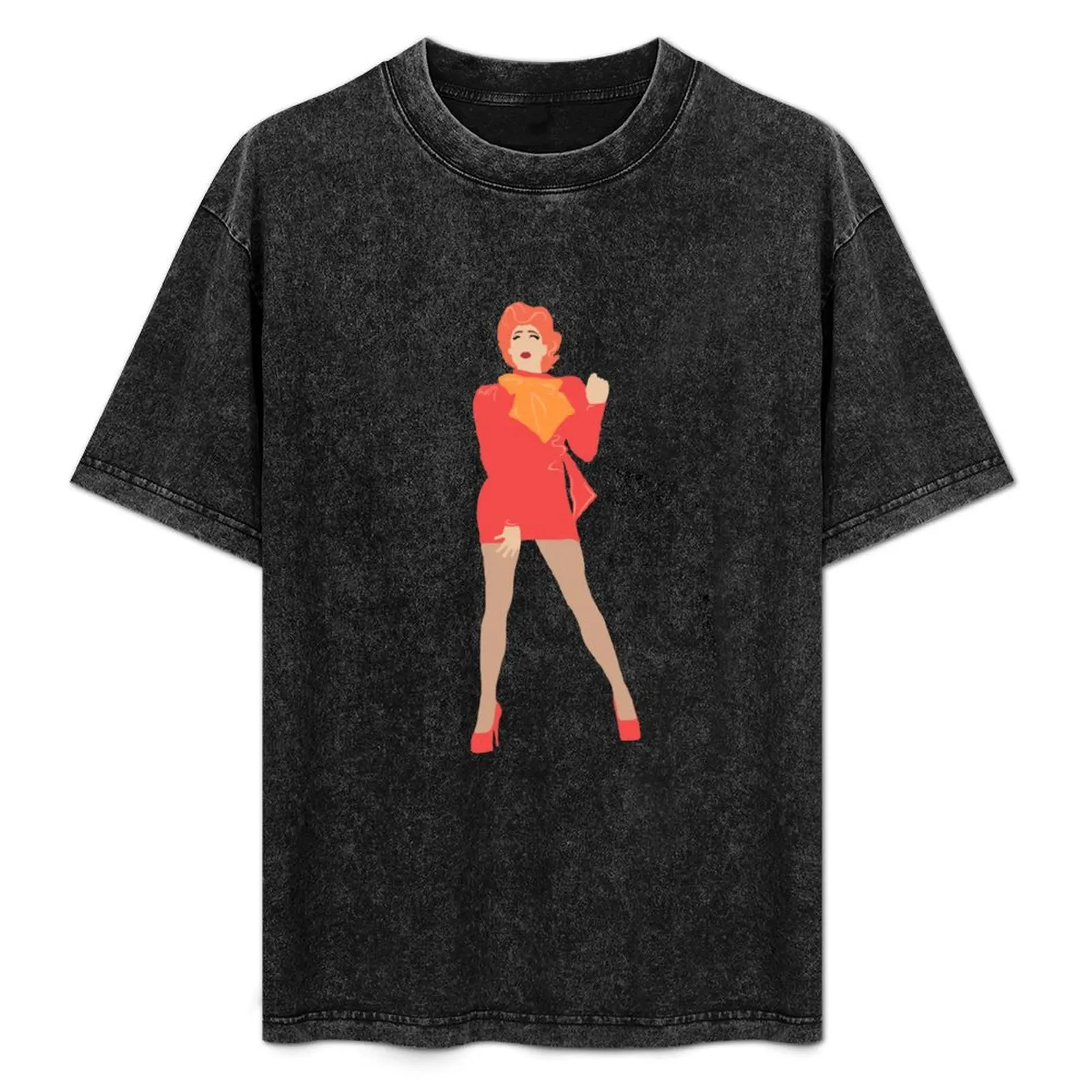 

Tina Burner Cartoon T-Shirt oversizeds essential t shirt plus size men clothing