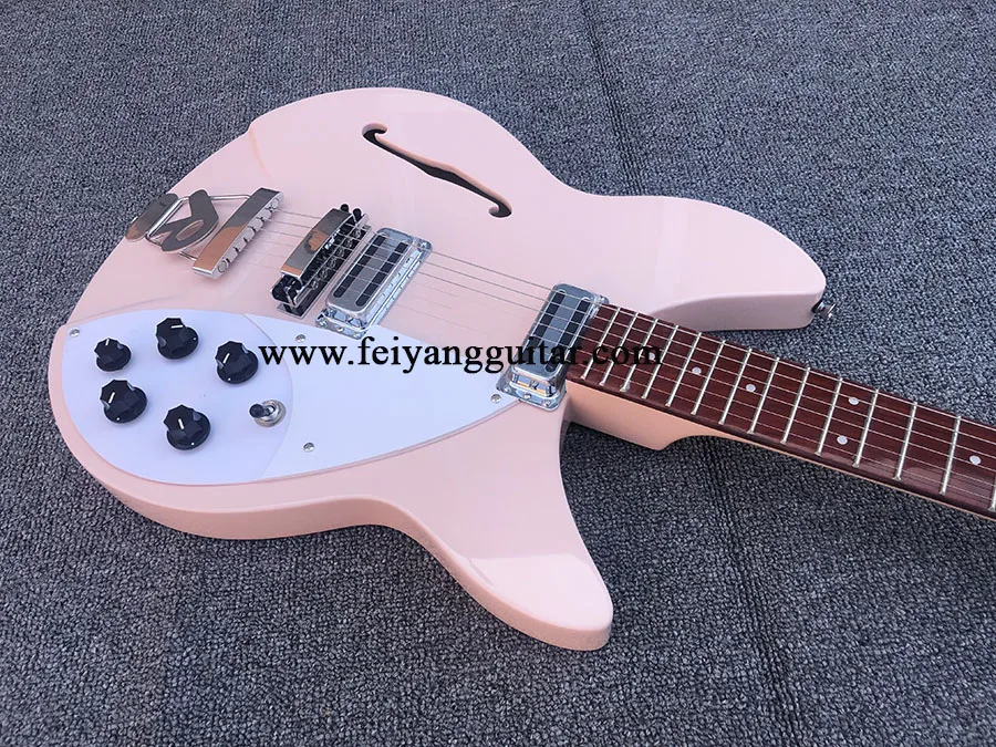 electric guitar，Pink color, high quality guitar，360 6strings, 2-Piece Pickup，Rosewood Fingerboard，free shipping