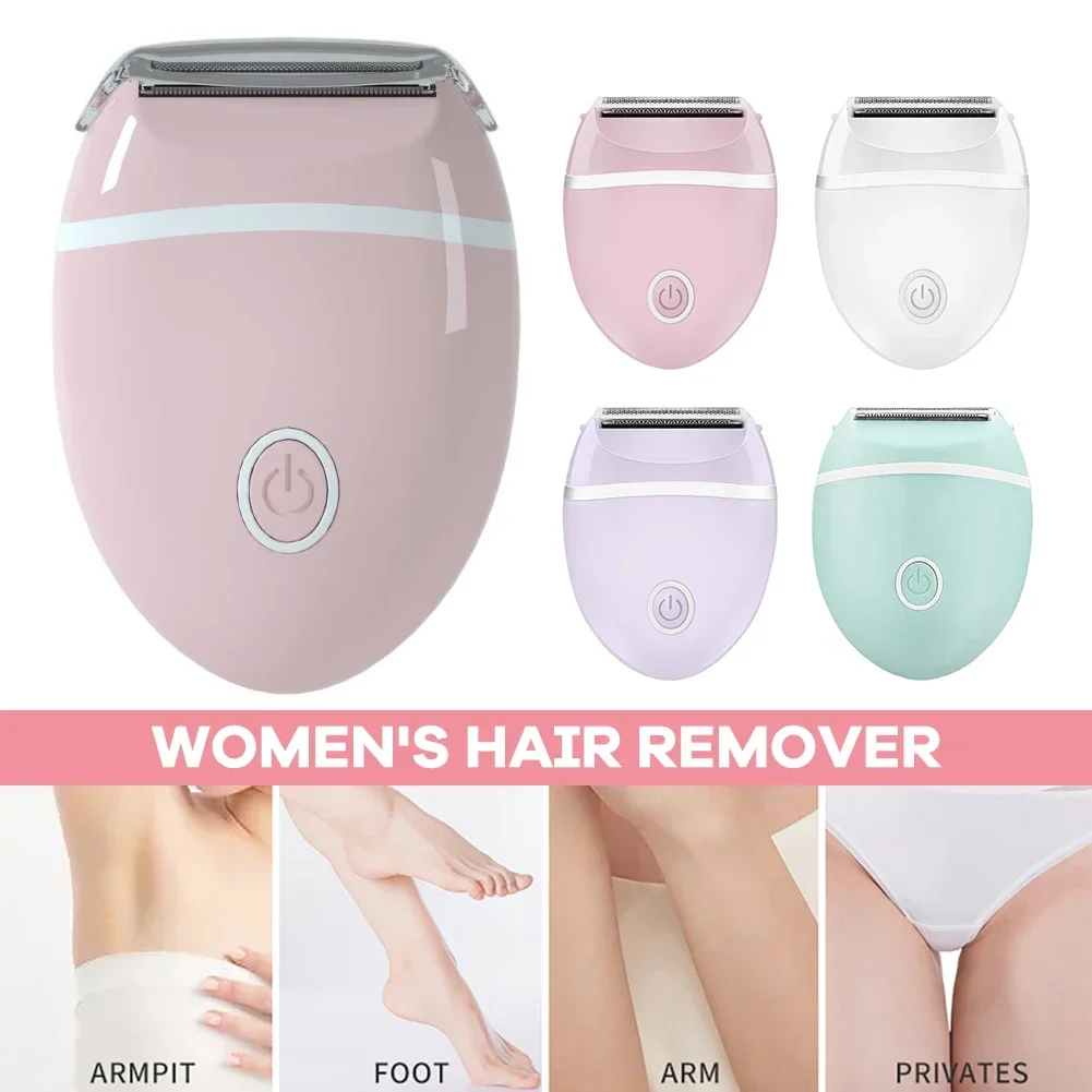 Electric Shaver Epilator For Women Hair Removal For Womens Bikini Legs Underarm Public Hairs Portable Trimmer With Detachable