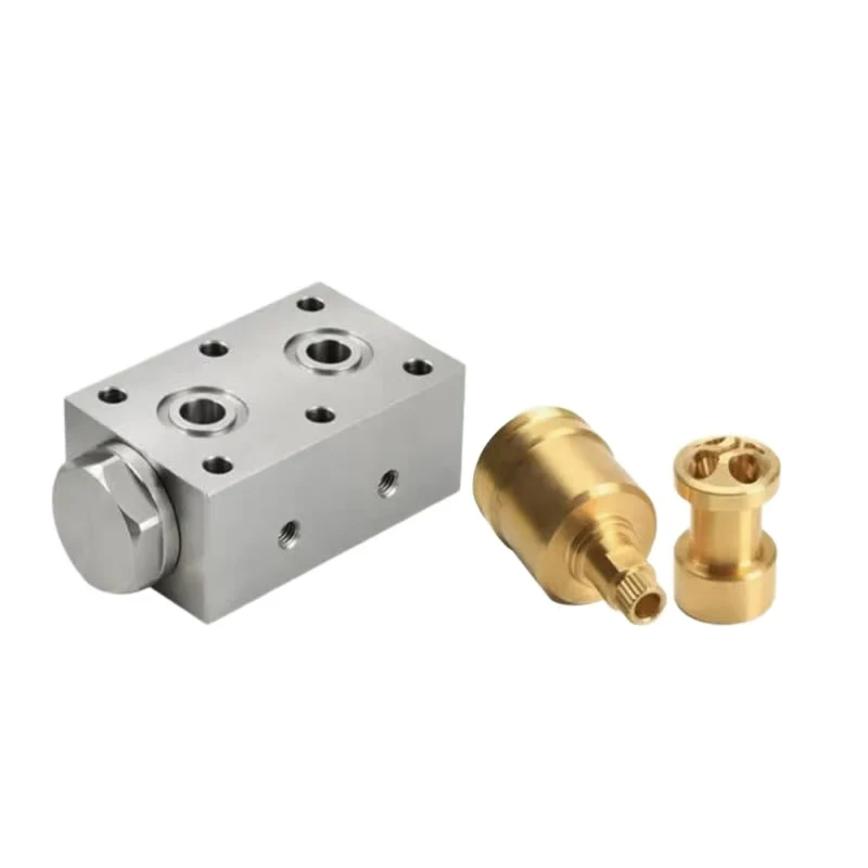 CNC machined stainless steel brass manifold fluid control system accessories precision hydraulic/pneumatic system accessories