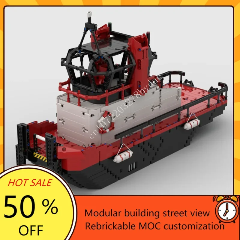 

1348PCS MOC Medieval Harbour Tug FLL Cargo Connect Puzzle Warship Model Set DIY Creative Kids Xmas Birthday Toy Christmas Gift
