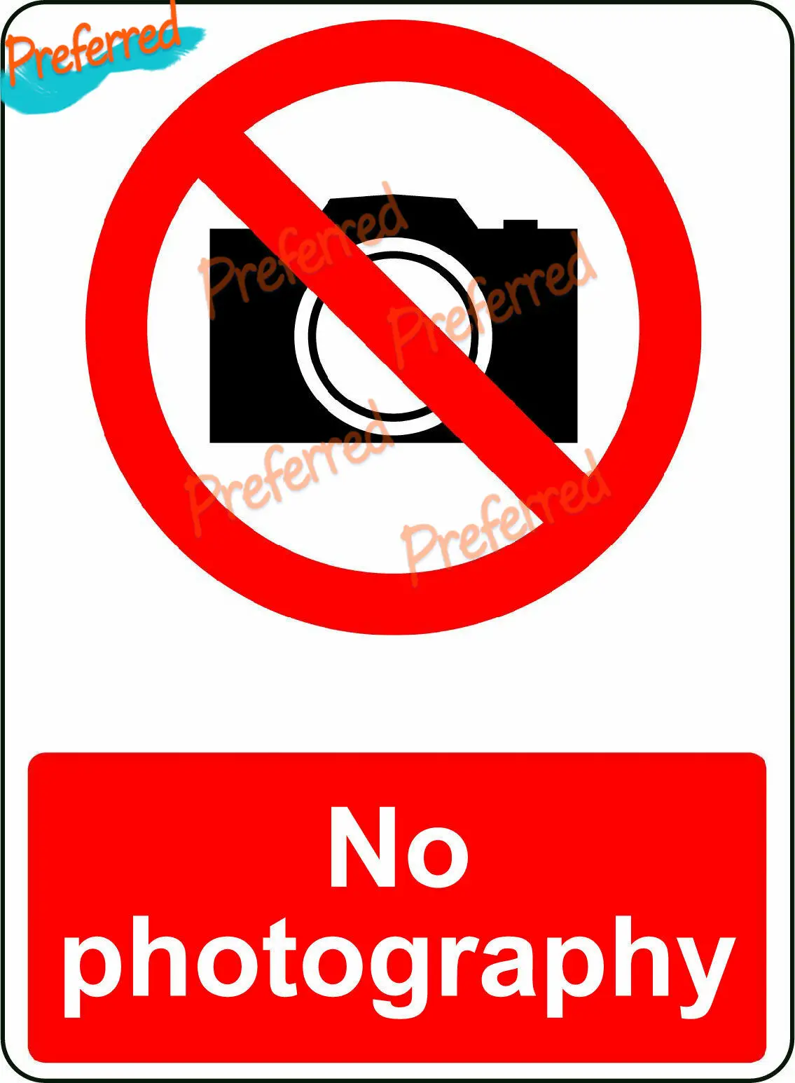 STRICTLY NO ADMITTANCE/NO SWIMMING/NO PHOTOGRAPHY/NO SMOKING OSHA DECAL SAFETY SIGN STICKER Warning Danger Vinyl Collection