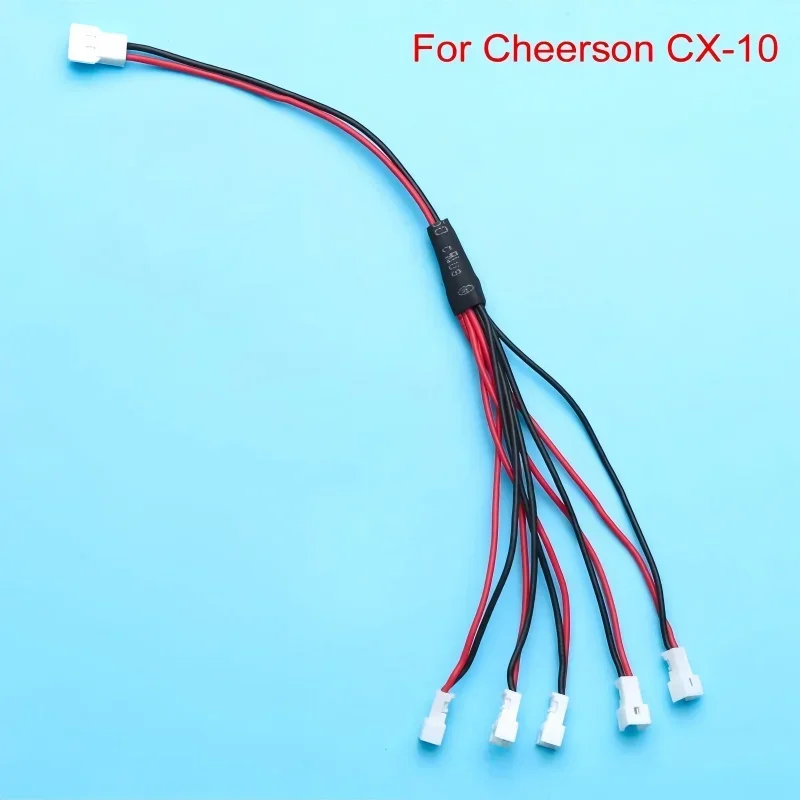 5 in 1 Parallel Charger Cable PH1.25 USB Charging Hub for 1S LiPo Battery Compatible with Cheerson CX10 JJRC H20 Eachine H8 Mini view 5