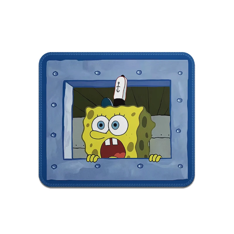 Leather Cartoon SpongeBob SquarePants Patrick Star Mouse Pad Small Printing Waterproof Keyboard Pad Anime  Computer Mouse Pad