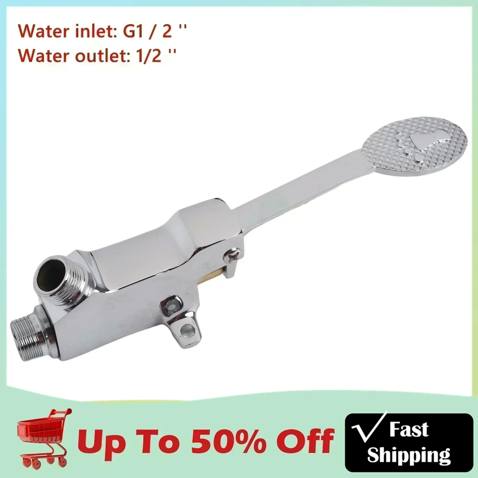 

Смеситель для раковины в ванной комнате, напольный ножной педаль, переключатель управления медной лампой, для ванной комнаты, больницы, отеля, Педальный смеситель для воды