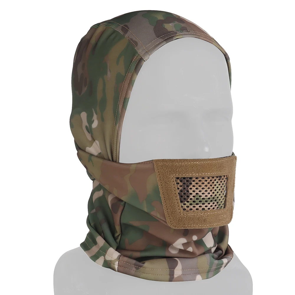 

Tactical Mask Balaclava Breathable Half Face Paintball Airsoft Mask Outdoor Hunting Cycling Helmet Inner Cap Protective Gear