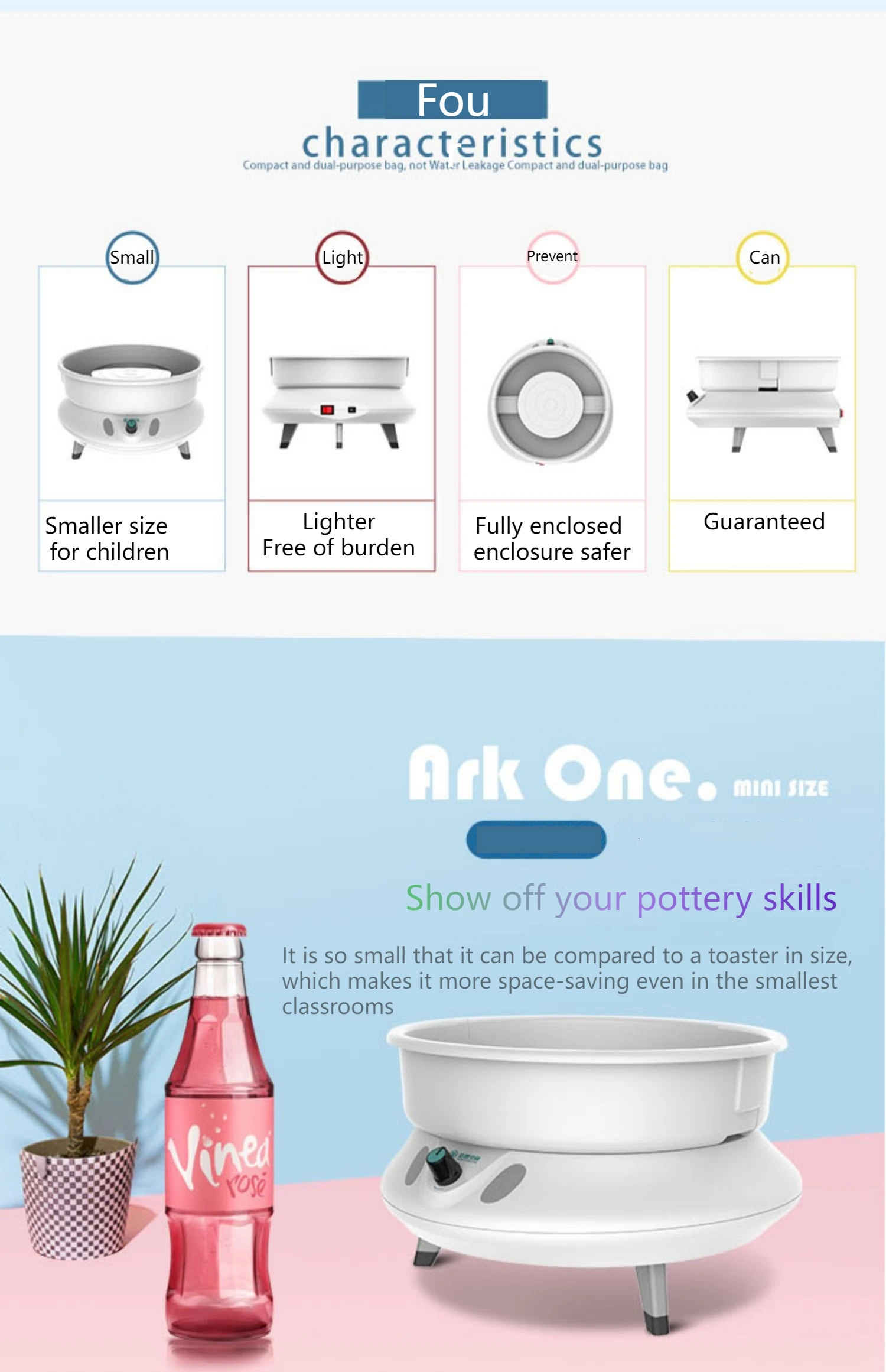 Mini Home Wheel Keramik Elektrische Töpferei Miniatur Töpferscheibe Kinder