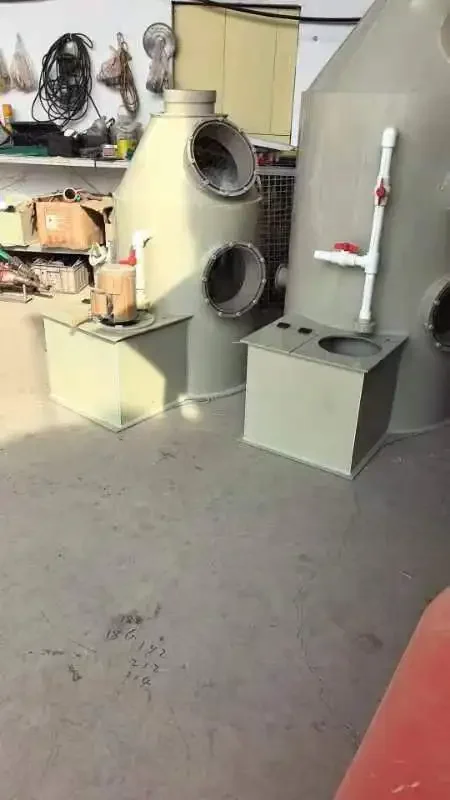 Environmentally friendly PP spray tower for exhaust gas purification laboratory furniture with exhaust gas reactor gas chamber