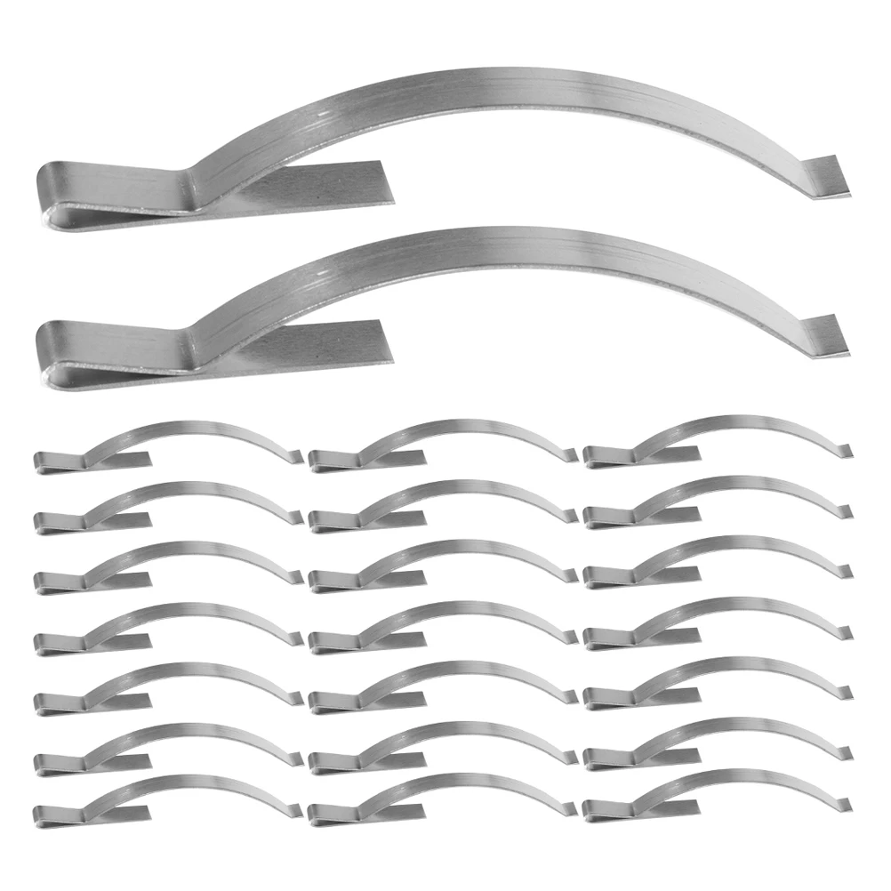 

100pcs Screen Clip Spring Tension Stainless Steel Replacement Parts Wear Resistant Suitable Various Screens Sliding Fixed Glass