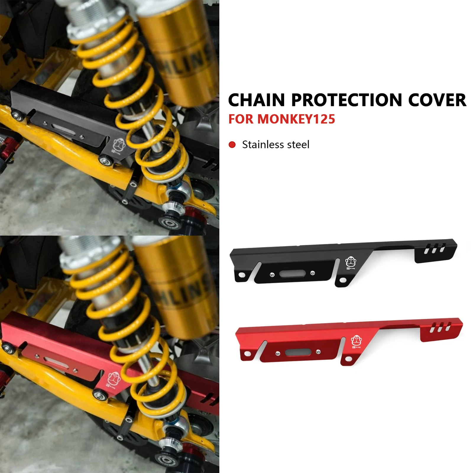 

For Monkey125 2024 monkey 125 2018-2024 Aluminum Rear Sprocket Cover Motorcycle Chain Protector Guard