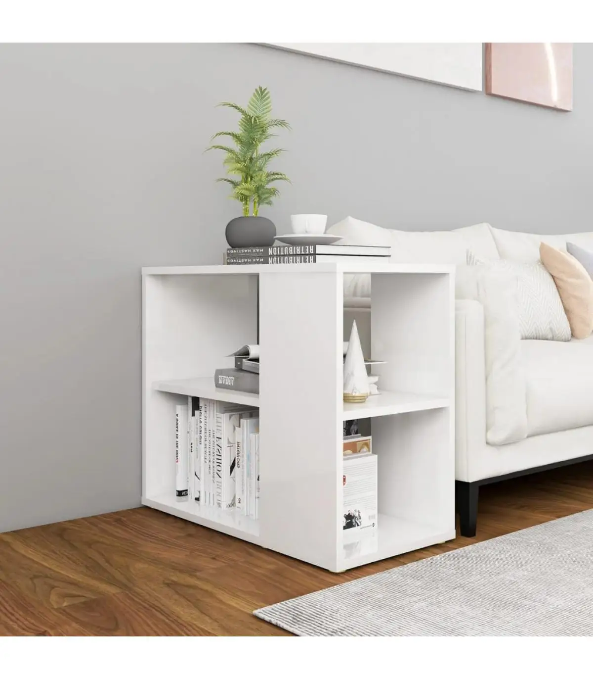 60x30x50 cm glossy white chipboard auxiliary cabinet sideboards