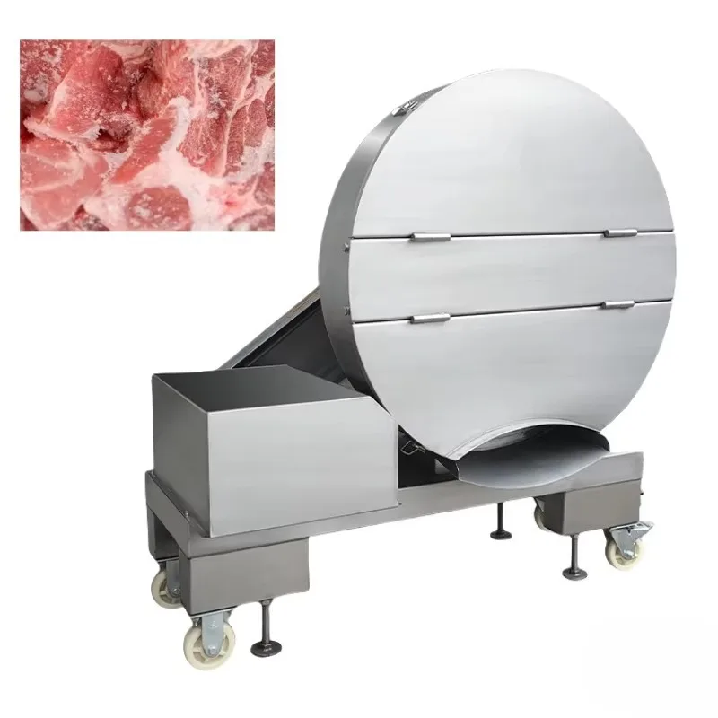 Gefrorenes Rindfleisch aus Edelstahl 304, Schweinefleisch, Hobel, Flaker-Maschine, Fleischzerkleinerer, Fleischblock-Schneidemaschine