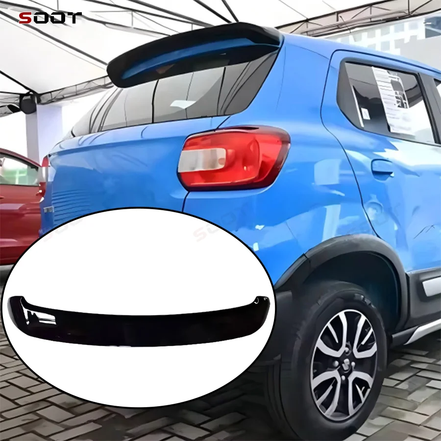 

Глянцевый черный задний спойлер-антикрыло для Suzuki Spresso 2023-2025: элементы стайлинга кузова, внешние детали автомобиля