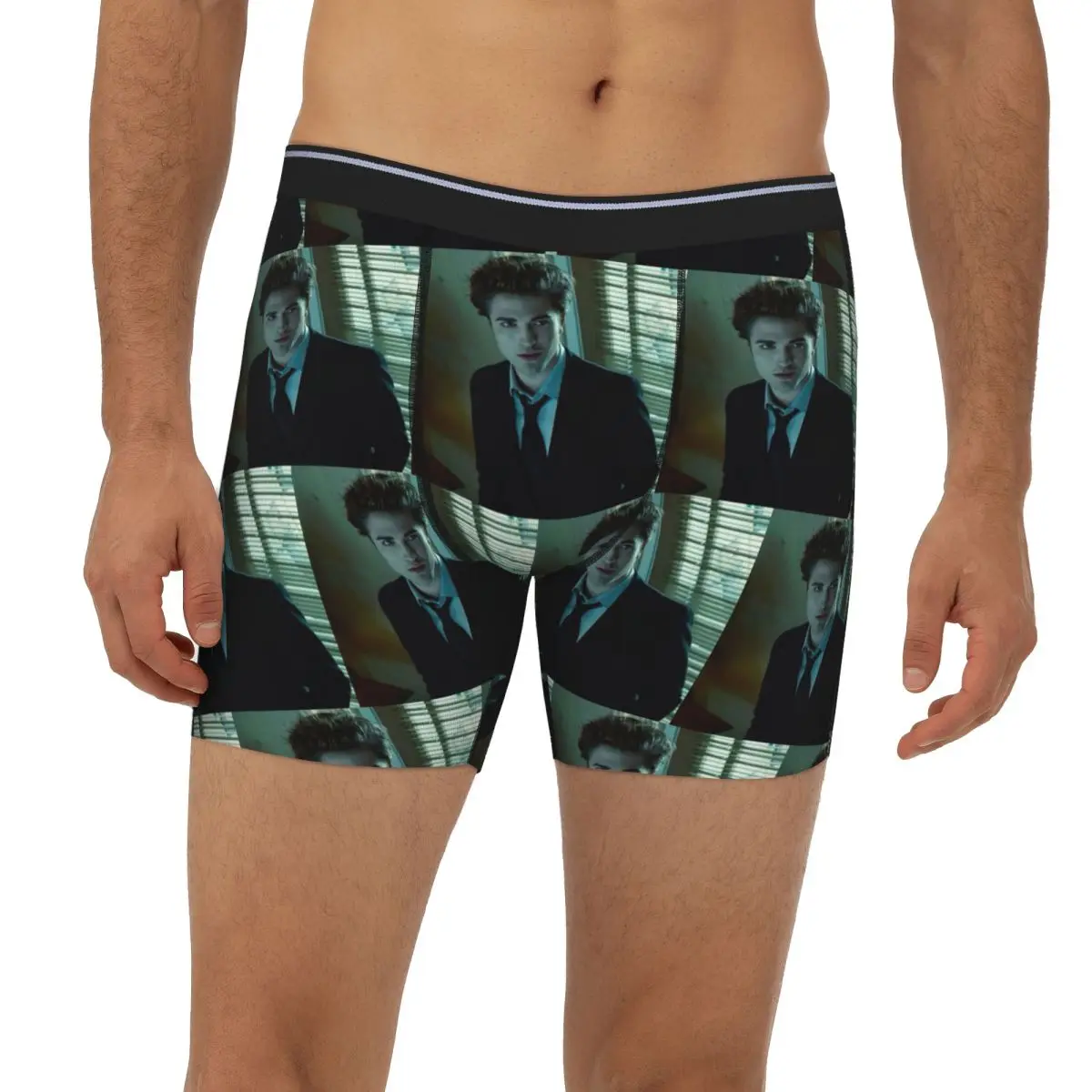 

Длинные трусы-боксеры The Twilight Saga Edward Cullen, короткие мужские трусы, удобное нижнее белье для мужчин, подарки бойфренду
