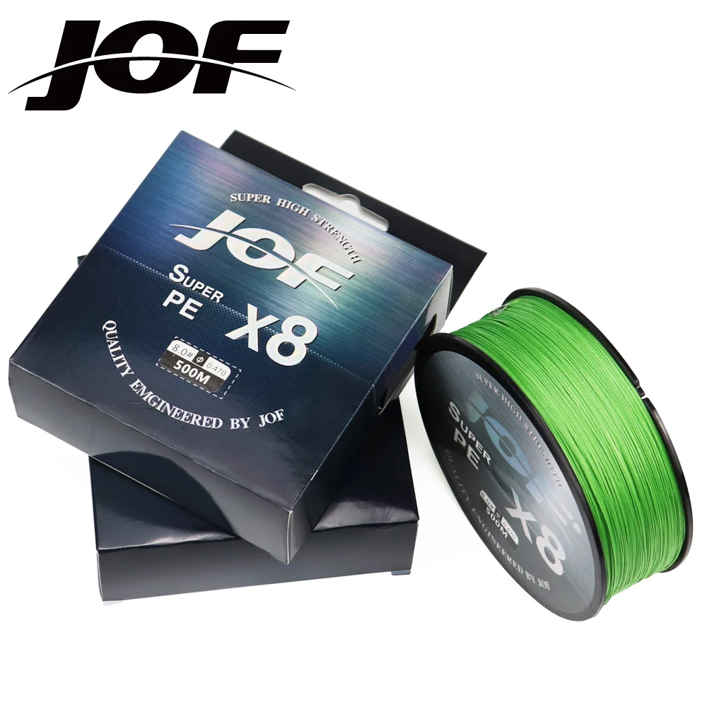 JOF Micro Fishing Lines 8 Strands Braided PE 150m Japan Smooth Multifilament Line Carp Fly Fishing Wire Strong 8X Weave