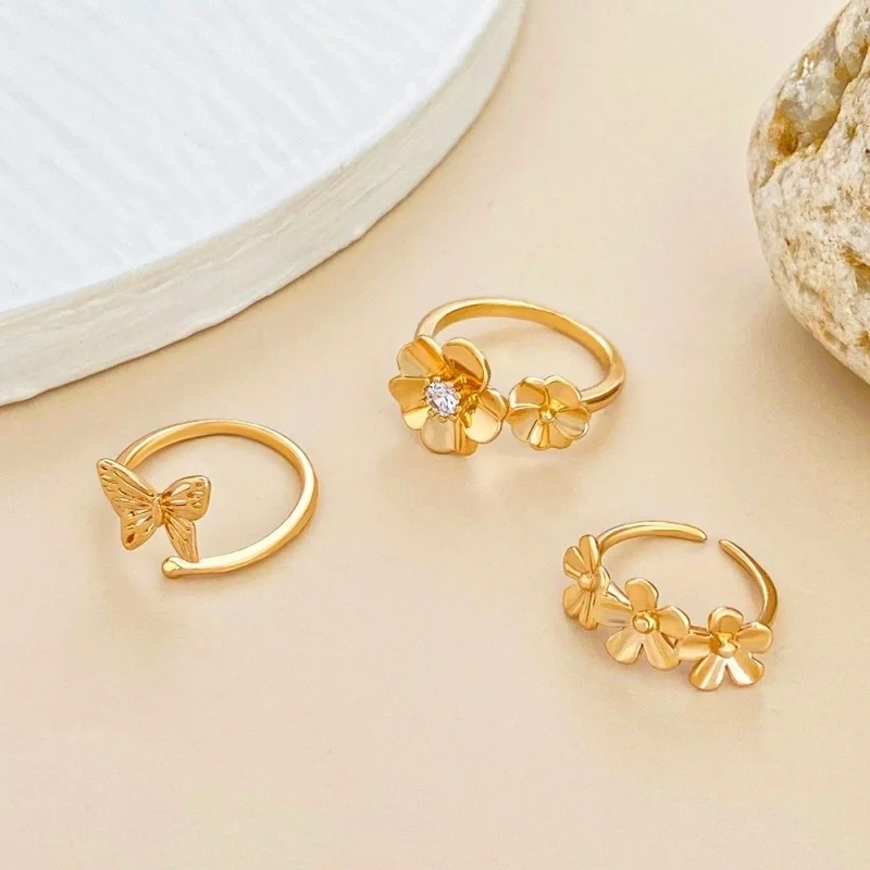 

Beach Finger Ring Faion n Sle Simple Flower Sexy Ankle Jewelry Accory Korean Sle Fem Ring
