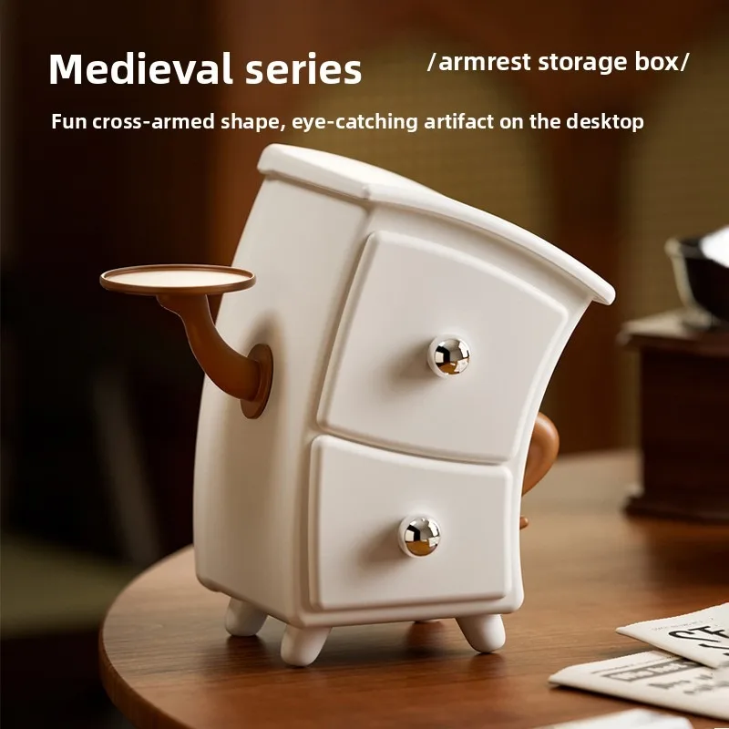 

Desktop Storage Box, Creative Drawer, Bent Over Entrance Storage Cabinet, Dressing Table, Jewelry, Earrings, Grid Sorting Rack