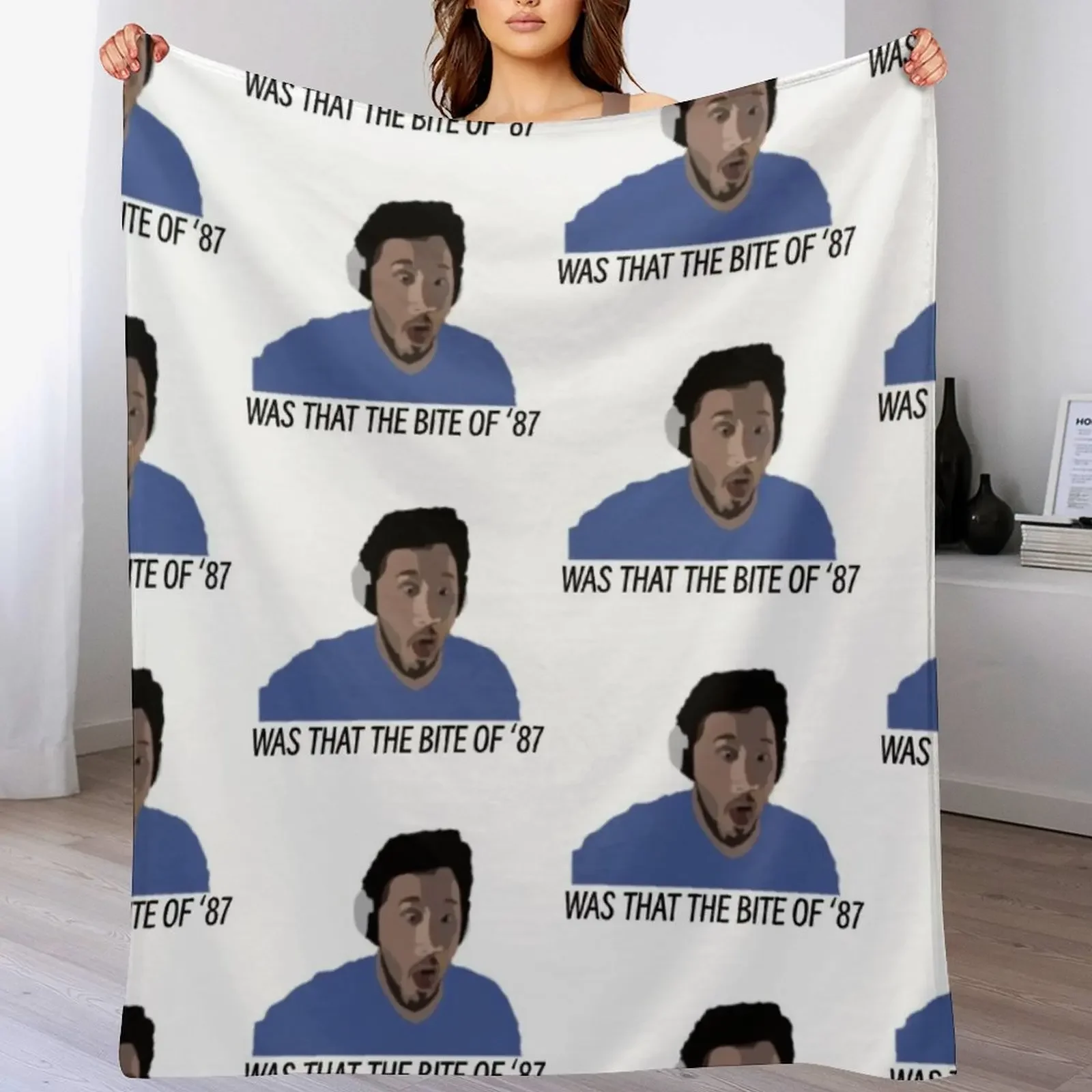 WAS THAT THE BITE OF 87 Throw Blanket Foldable Soft Warm Blanket for Outdoor Use
