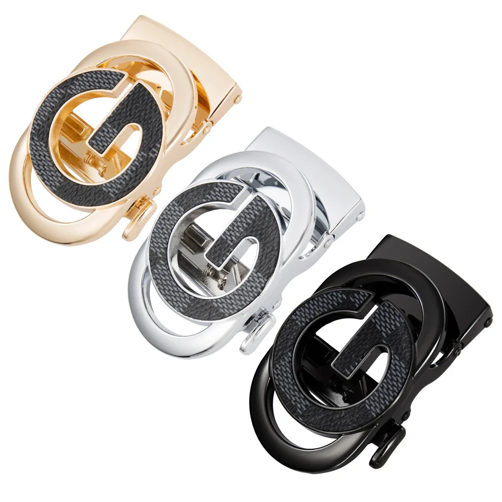 

Business 3.5cm Alloy Automatic Belt Buckle G-type Casual All-match Belt Buckle for Men 3.3~3.5cm Automatic Belt Available