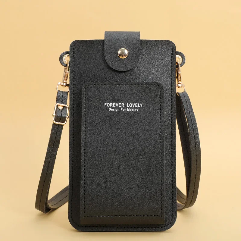 حقائب نسائية محافظ جلدية ناعمة شاشة تعمل باللمس محفظة الهاتف الخليوي Crossbody حزام الكتف حقيبة يد للإناث حقائب نسائية رخيصة
