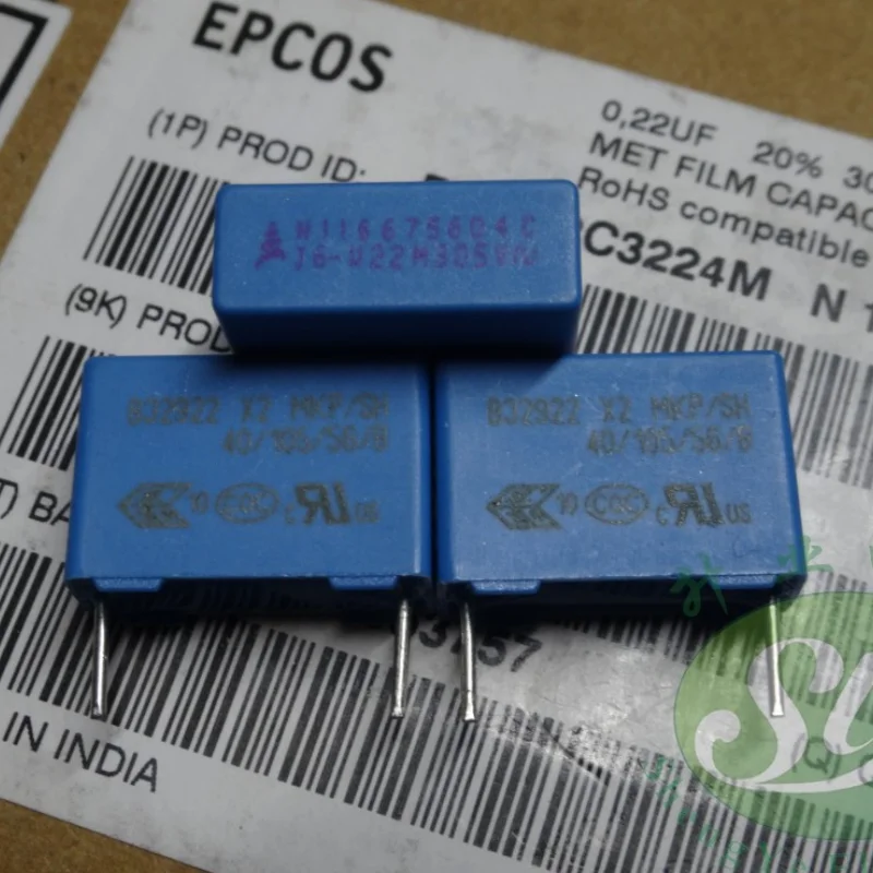 

10PCS EPCOS 0.22uf 305vAC 220nf u22 224 15MM B32922C3224M