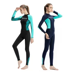 Muta da donna sottile costume da bagno ad asciugatura rapida da donna di un pezzo Anti-medusa Dive Skin protezione solare nuoto surf Rash Guards