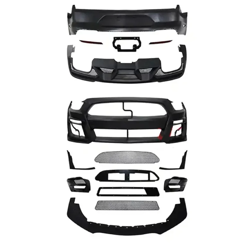 

ABS Material Auto Bumper Kit for Mustang Upgrade to GT500 Body Kit Accessories 2015 2016 2017