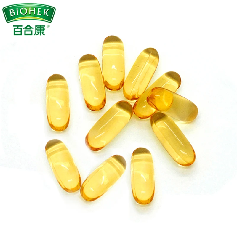 2 Bottles Wholesale 1000mg Omega 3 Fish Oil EPA DHA Softgel Supplements Vitamins E for Women Men Cholesterol