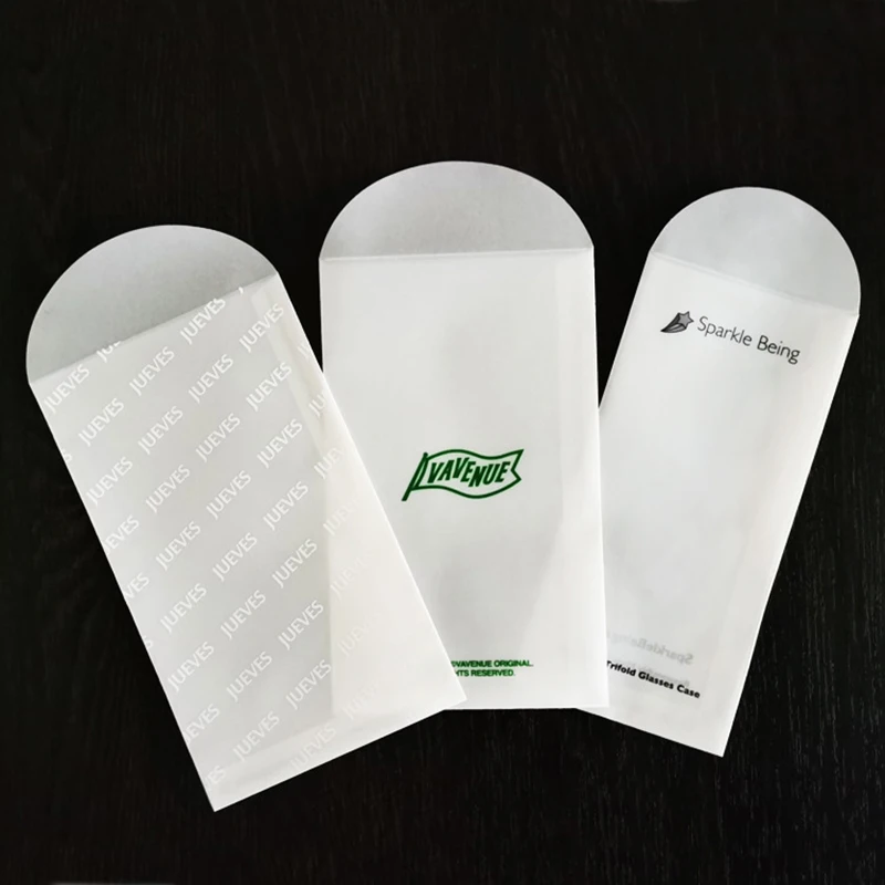 50pcs/lot Translucent Envelope Jewelry Storage Bag Earring Necklace Bracelet Gift Packaging Bags Necklace Business Message Card