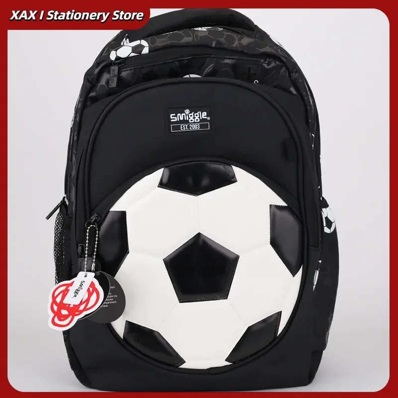 

Australia Smilggle School Bag Children'S Large White Football Backpack Primary And Secondary School Students High-Capacity