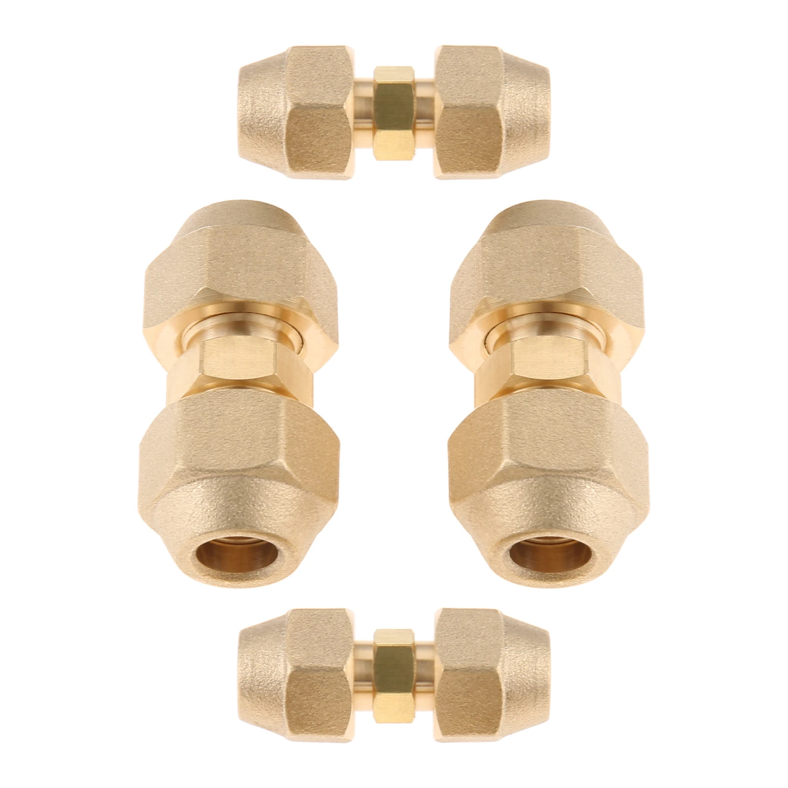 

Комплект из 4 соединительных муфт для труб систем ОВКВ, кондиционирования и охлаждения, медные адаптеры с фитингами для развальцовки