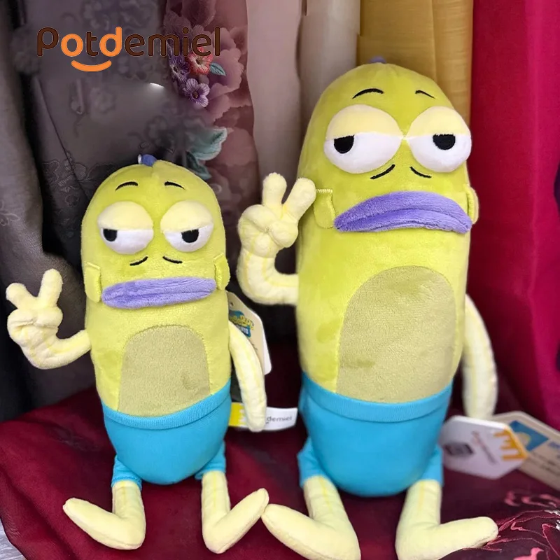 Potdemiel Spongebob Squarepants Bikini Bottom Residents Background Fish Plush Toy Cute Cartoon Animation Peripheral Gift