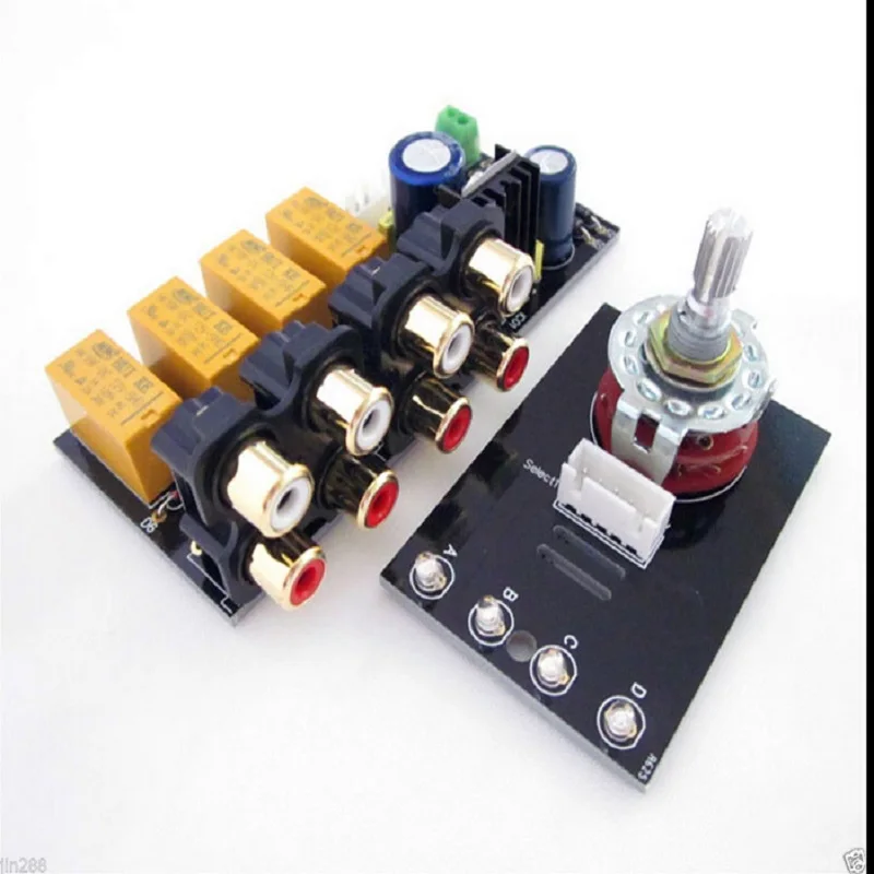 Audio Input Signal Selector Relay Board/ Switching Amplifier