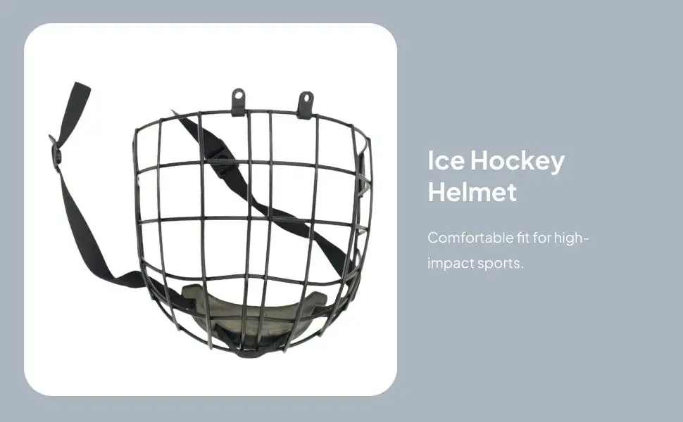 

Хоккейная защита для лица, проволочный щиток для лица, портативный профессиональный легкий защитный чехол для лица для тренировочного хоккейного матча Dryland