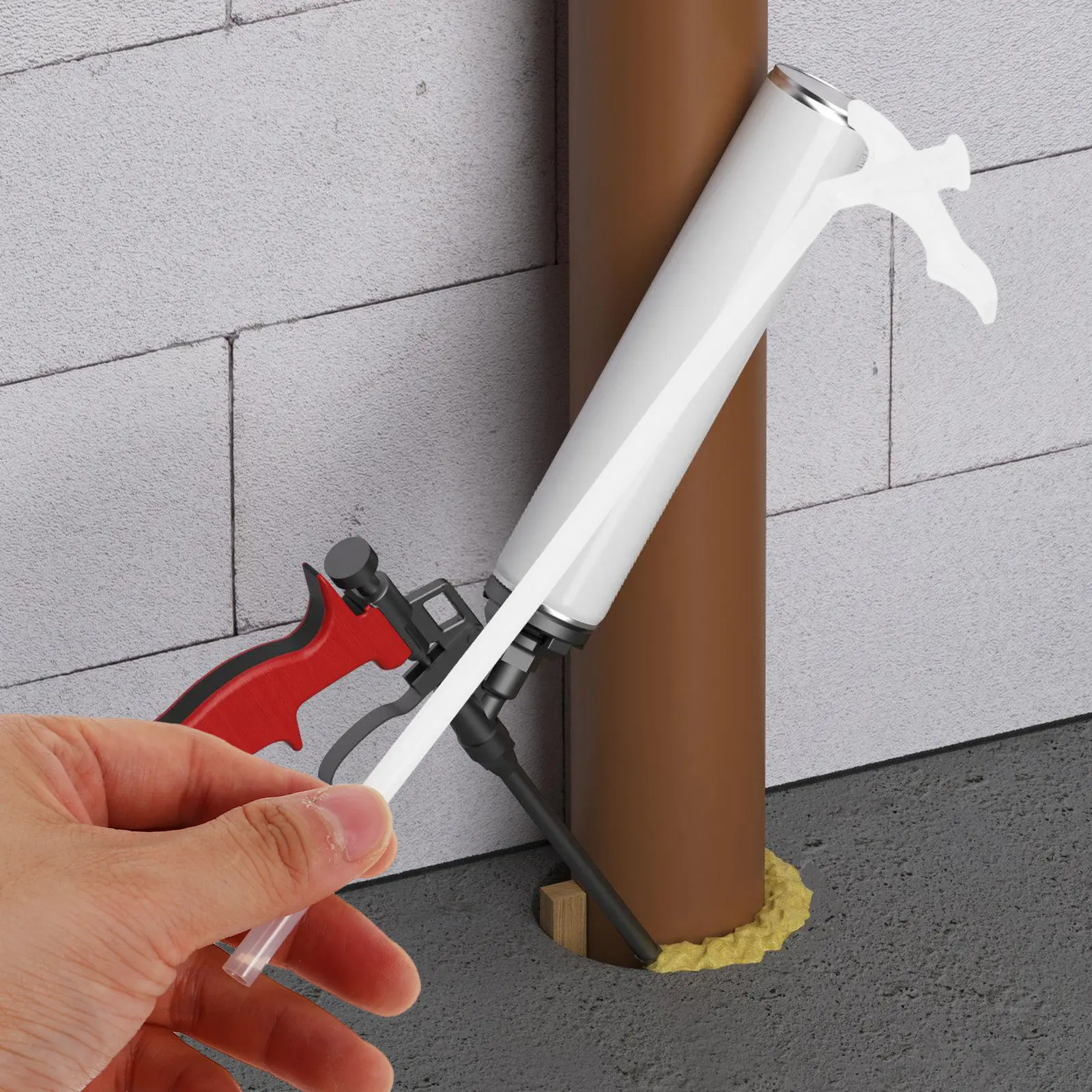 

10 комплектов удлиненных насадок для пенополиэтиленовых трубок для универсального заполнения зазоров, водонепроницаемого герметика и точного распыления пены, насадки-тюбики для распыления пены