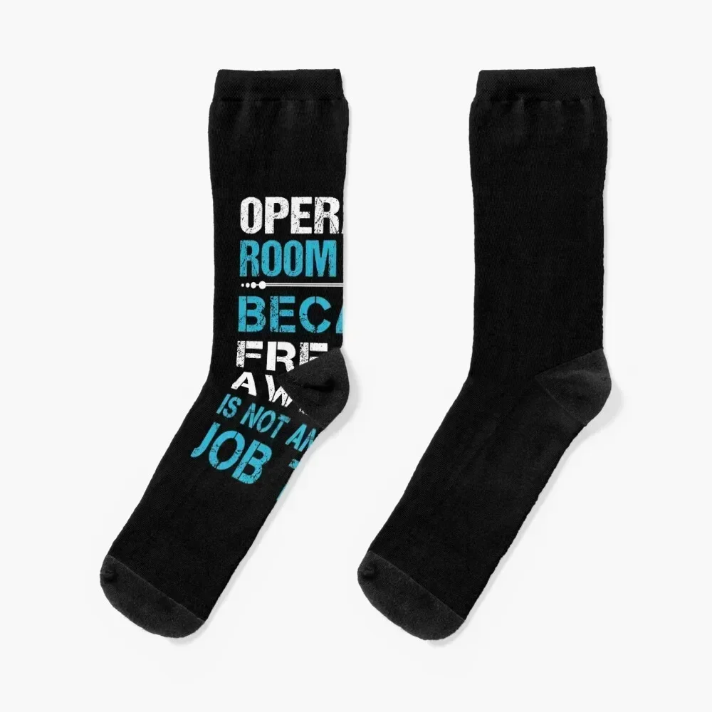 Operating Room Nurse T Shirt - Freaking Awesome Gift Item Tee Socks kids anti slip football Soccer aesthetic Men Socks Women's