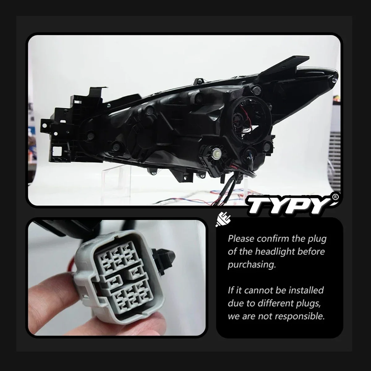 

Car Head Lamp For Mazda 3 Axela 2014-2016 Upgrade Modified to New Dynamic Turn Signal Car LED Headlight Assembly