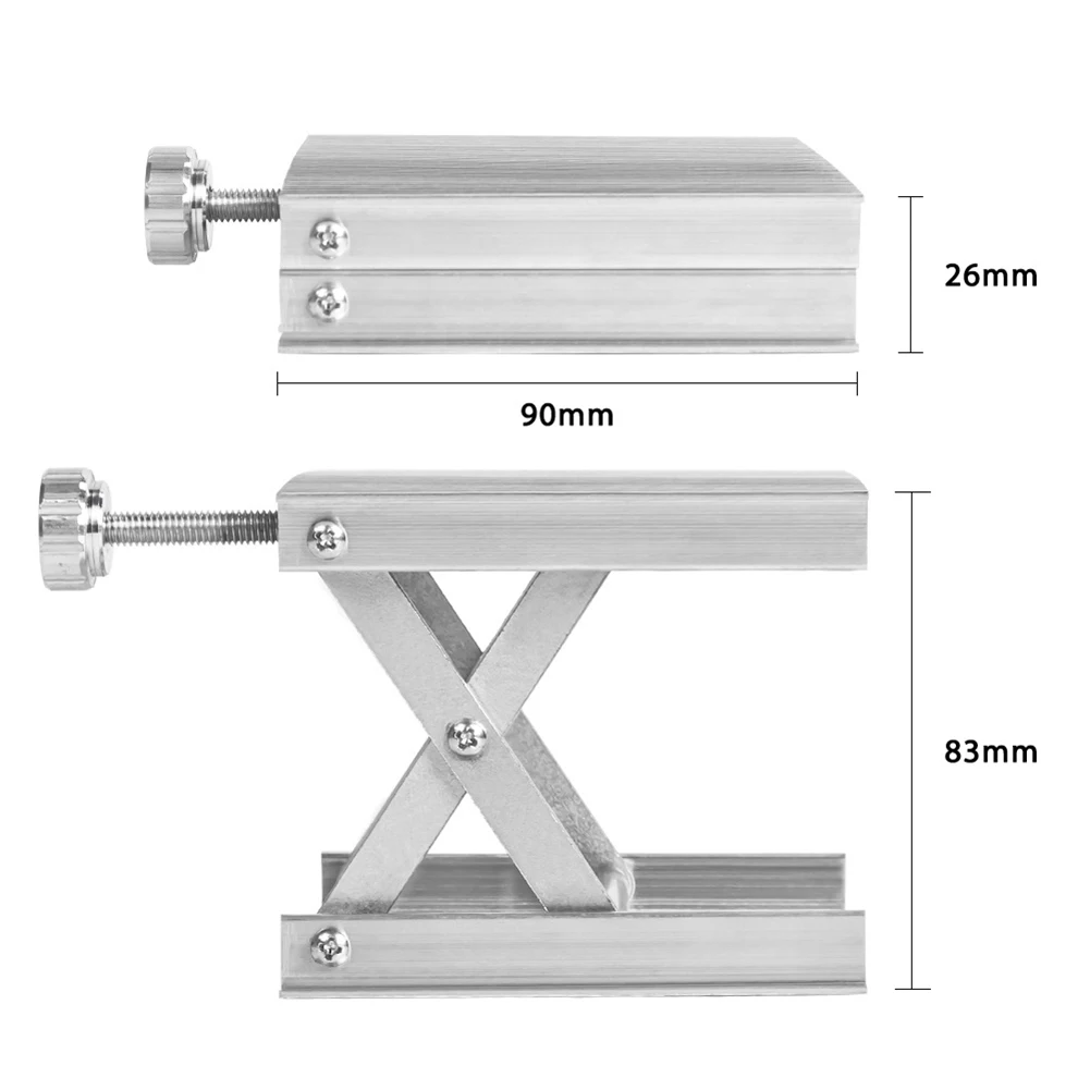 Carpentry Adjustable Router Lifter Lab Experiment Plate Table Manual Stand Tool for Physical  Biological Experiment