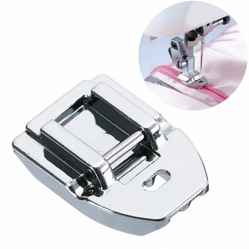 1PC Invisible Concealed Zipper Presser Foot Feet Replacement for Brother Singer Janome Sewing Machine Parts